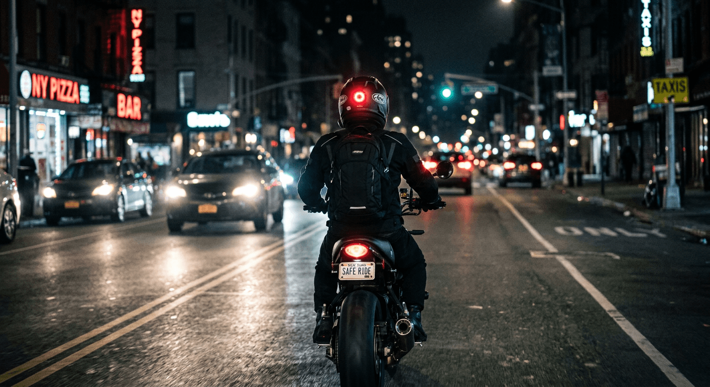 Motorcycle Helmet Light Review: Best Helmet-Mounted LED Light For Night Delivery Riders